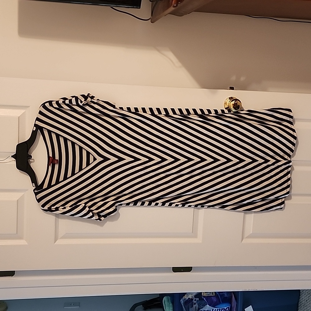 Merona striped dress, sz M